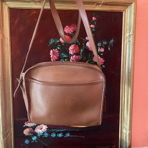 Vintage British Tan - Coach crossbody bag